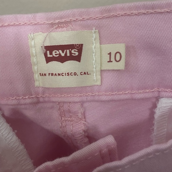 Levi’s Women’s Pants Size 10 Pink Ankle Cropped Tapered Stretch Mid Rise Cotton - Picture 11 of 12